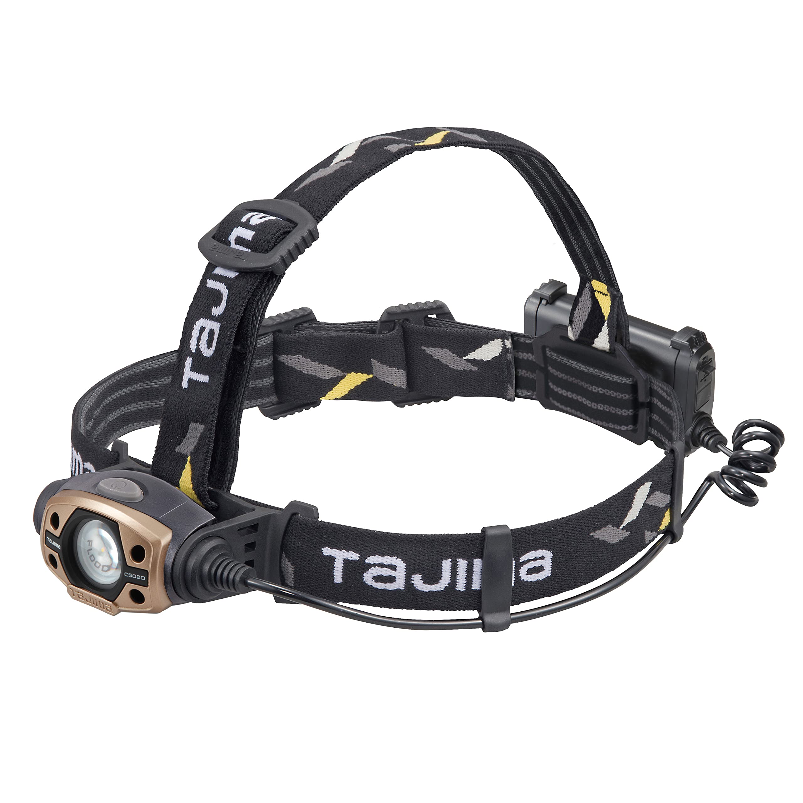 타지마 LE-C502D-SP LED 헤드랜턴 500루멘 블랙골드