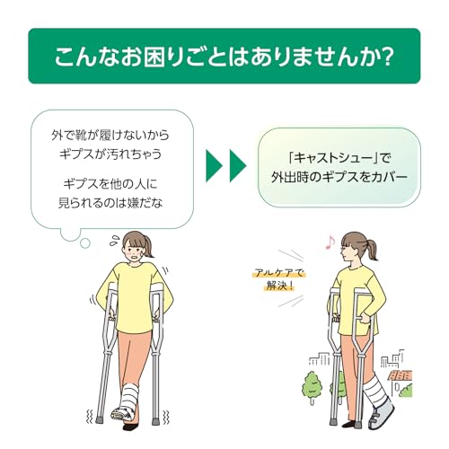알케어 캐스트슈 17552 L 보행용 깁스 커버 이미지 2