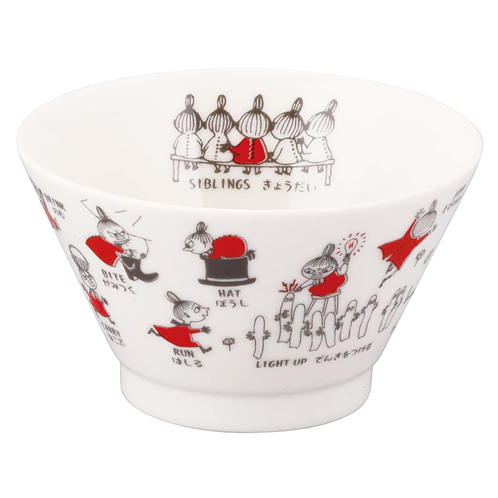 야마카 무민 아레코레 리틀미이 MM14002-351 360ml 밥공기 전자레인지용 이미지 5