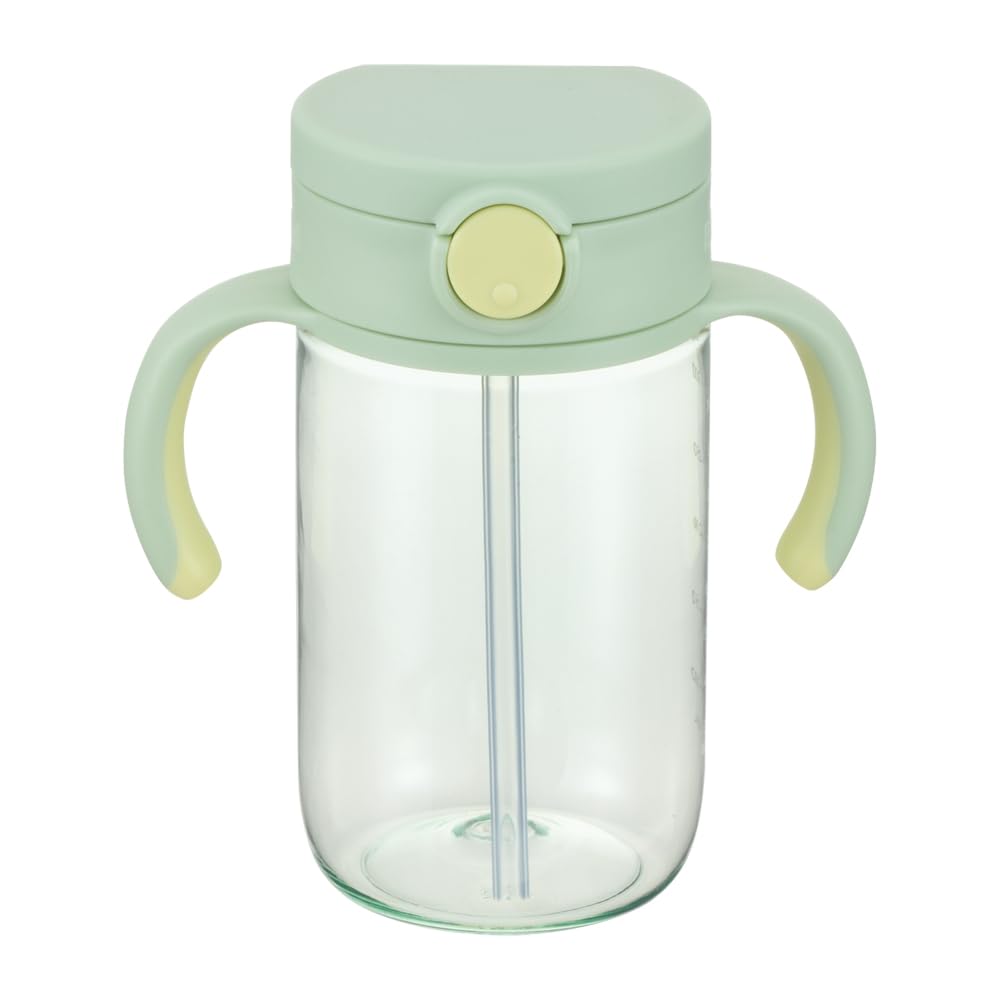 리첼 아쿠아라이트 외출용 빨대컵 그린 320ml 샘방지 세척편한
