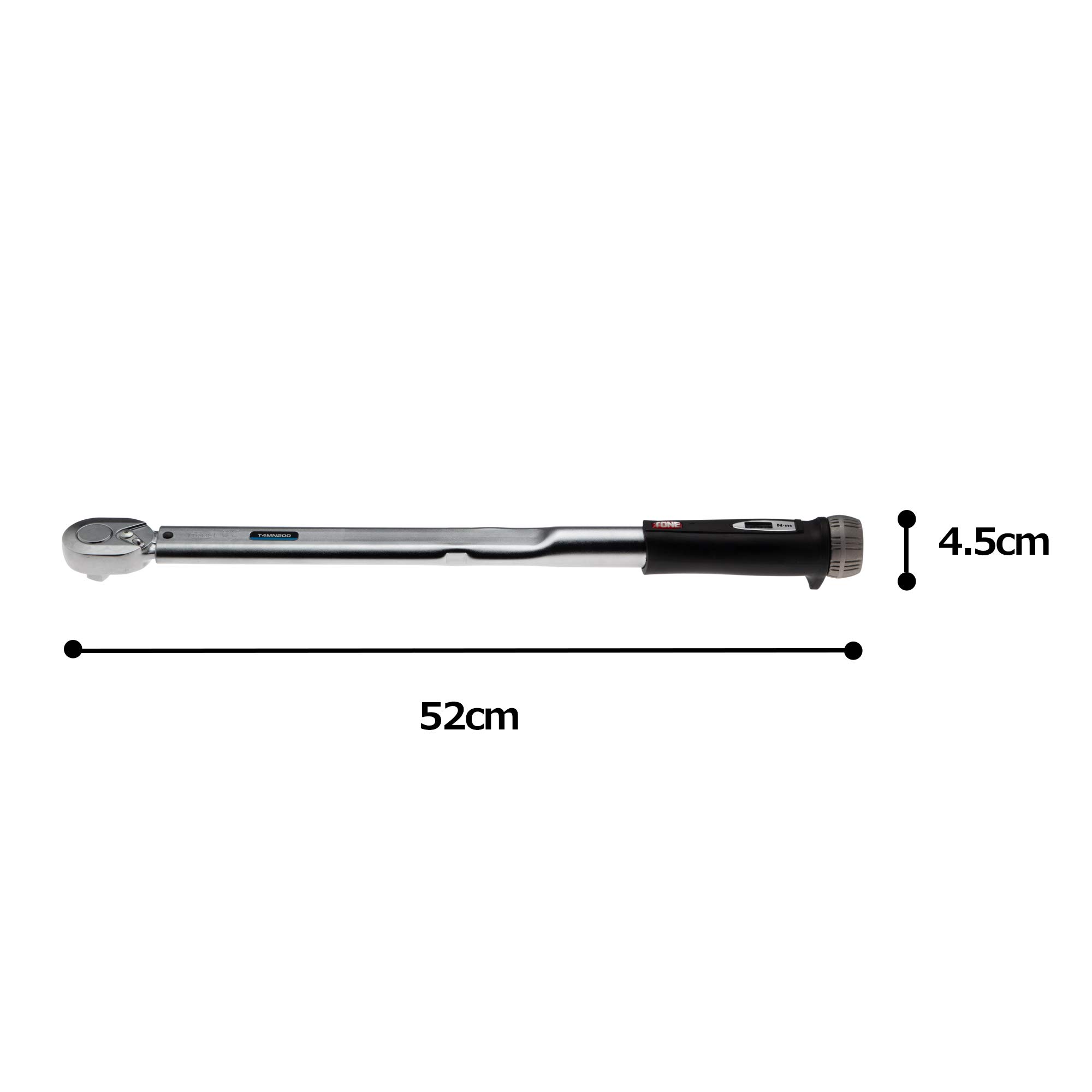 토네 T4MN200 200Nm 12.7mm 프리셋 토크렌치 다이렉트형 이미지 5