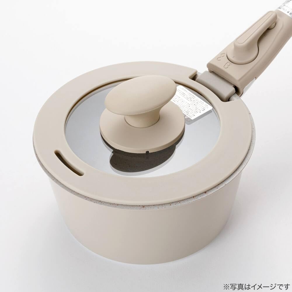 니토리 토레루 베이지 16cm 실리콘 테두리 유리 뚜껑 2111200005387 이미지 8