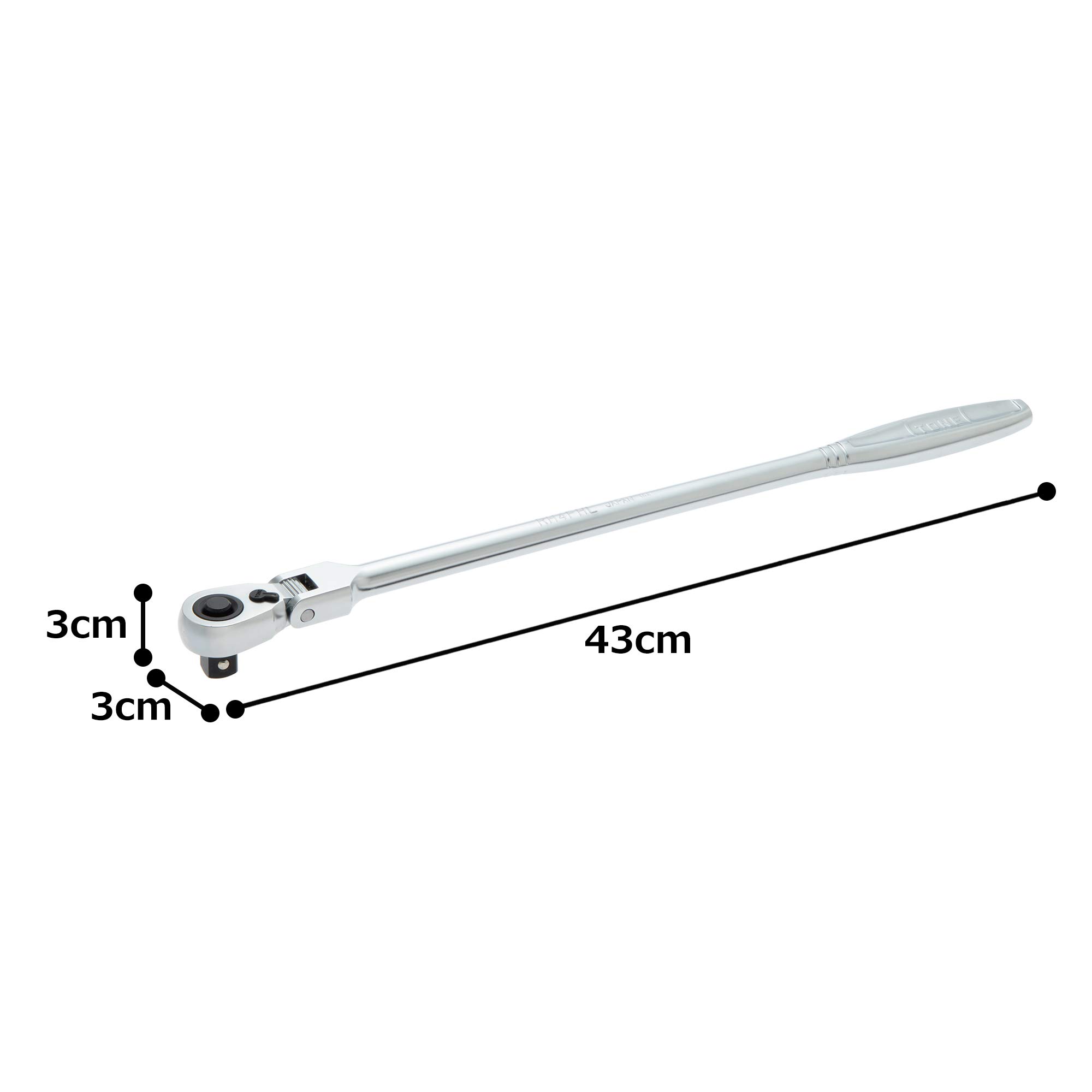 토네 롱 스윙 라쳇핸들 RH4FHL 12.7mm 홀드타입 이미지 7