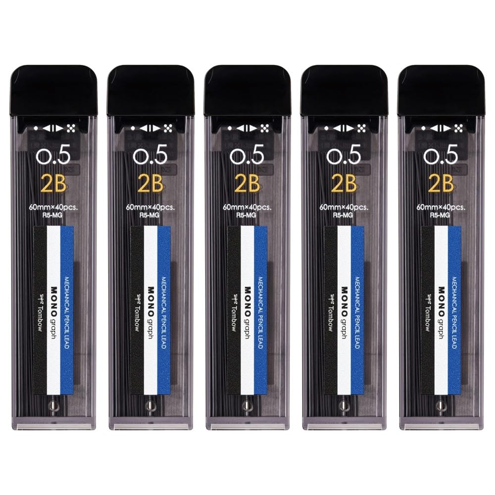 톰보 모노그래프 MG 샤프심 2B 0.5mm R5-MG2B01-5P 5개입