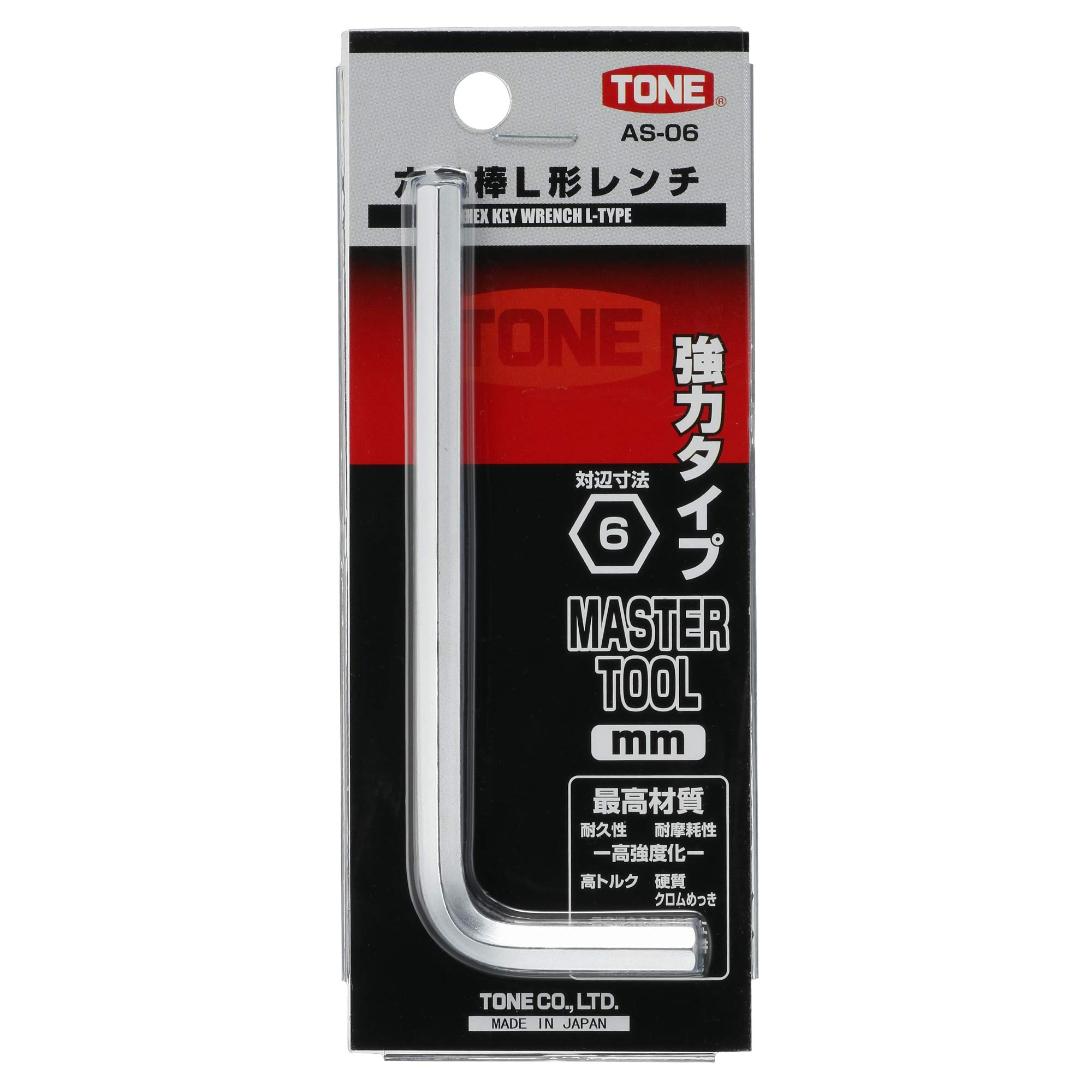 토네 AS-06 6mm 육각 L형 렌치 이미지 3