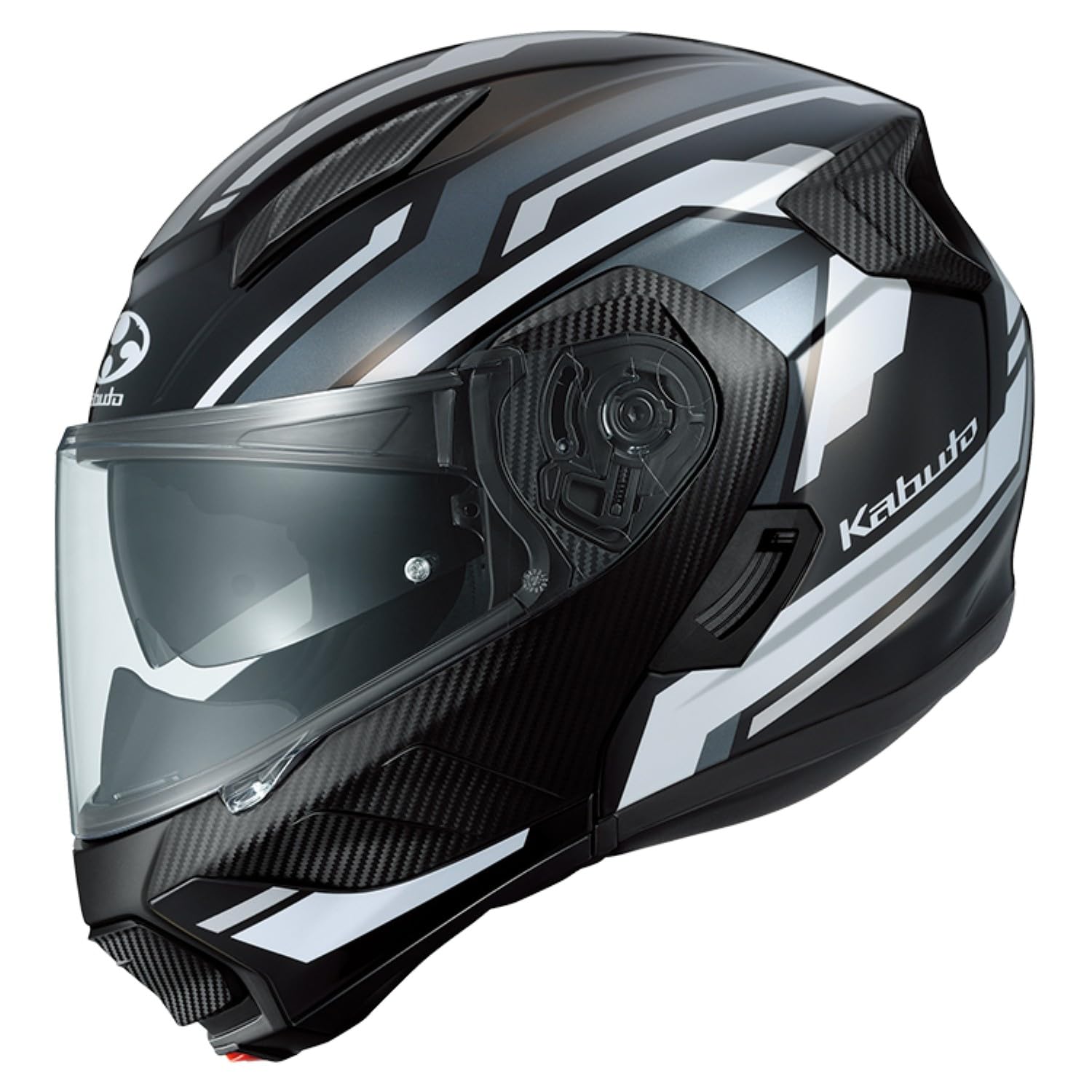 카부토 RYUKI VESTER 블랙화이트 2123421 XL 시스템 헬멧