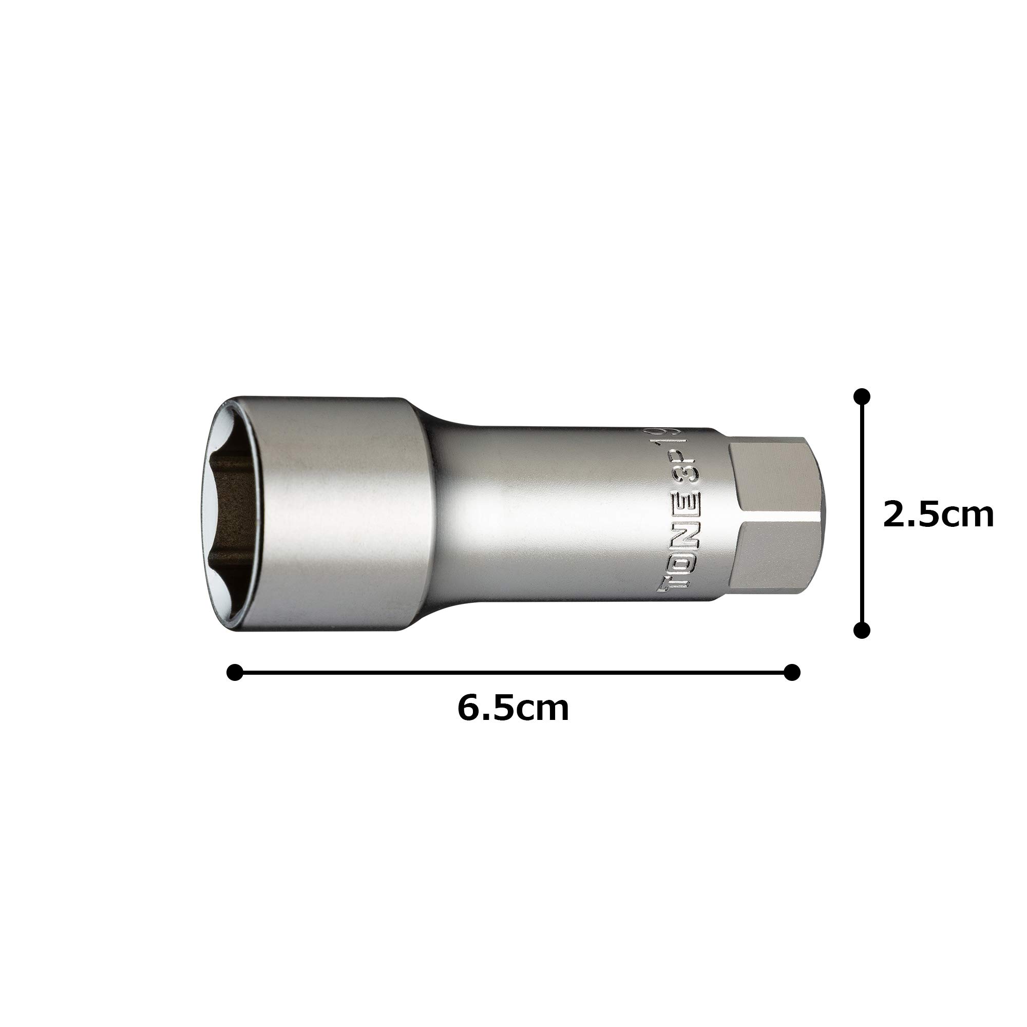 토네 HP3P-19S 19mm 플러그 소켓 9.5mm 마그네틱 6각 이미지 5