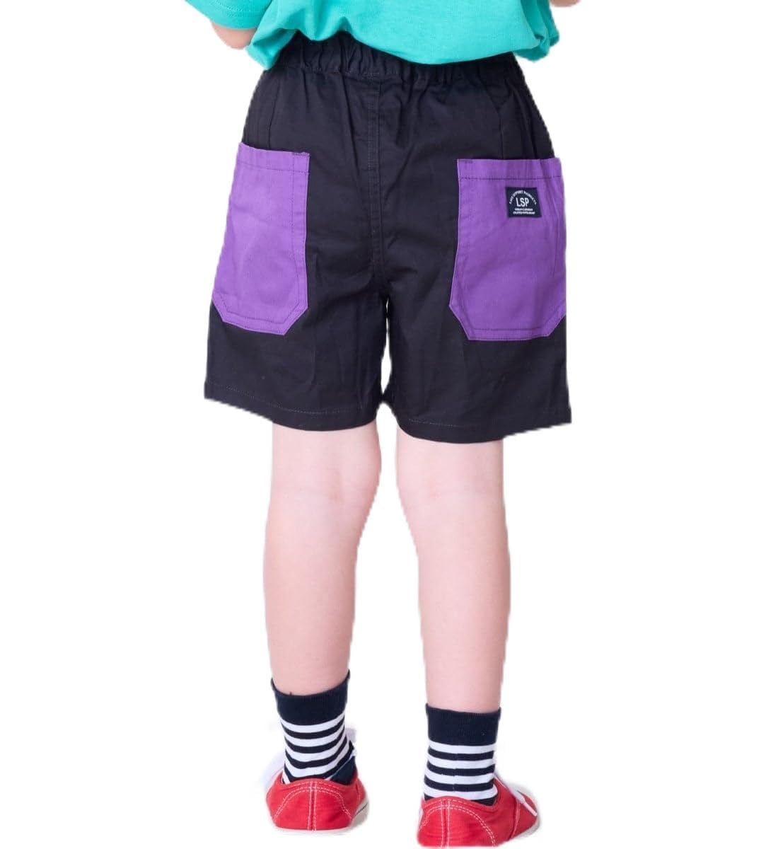 마키즈 쇼트 턱 팬츠 80-150cm 아동 반바지 B70 차콜 80