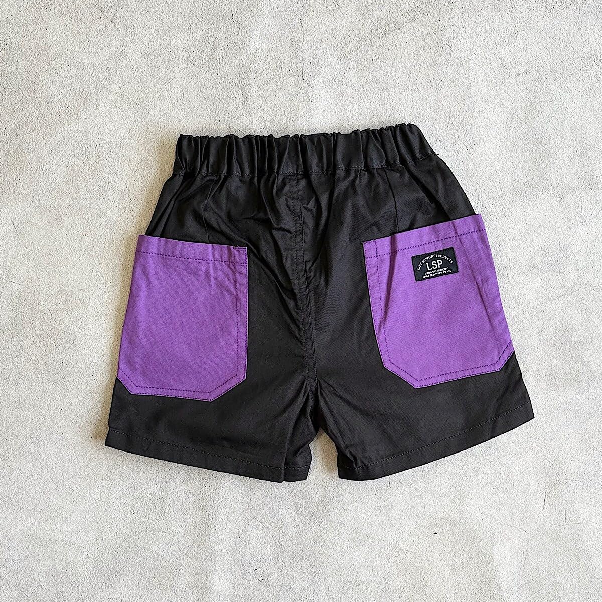 마키즈 쇼트 턱 팬츠 80-150cm 아동 반바지 B70 차콜 80 이미지 3