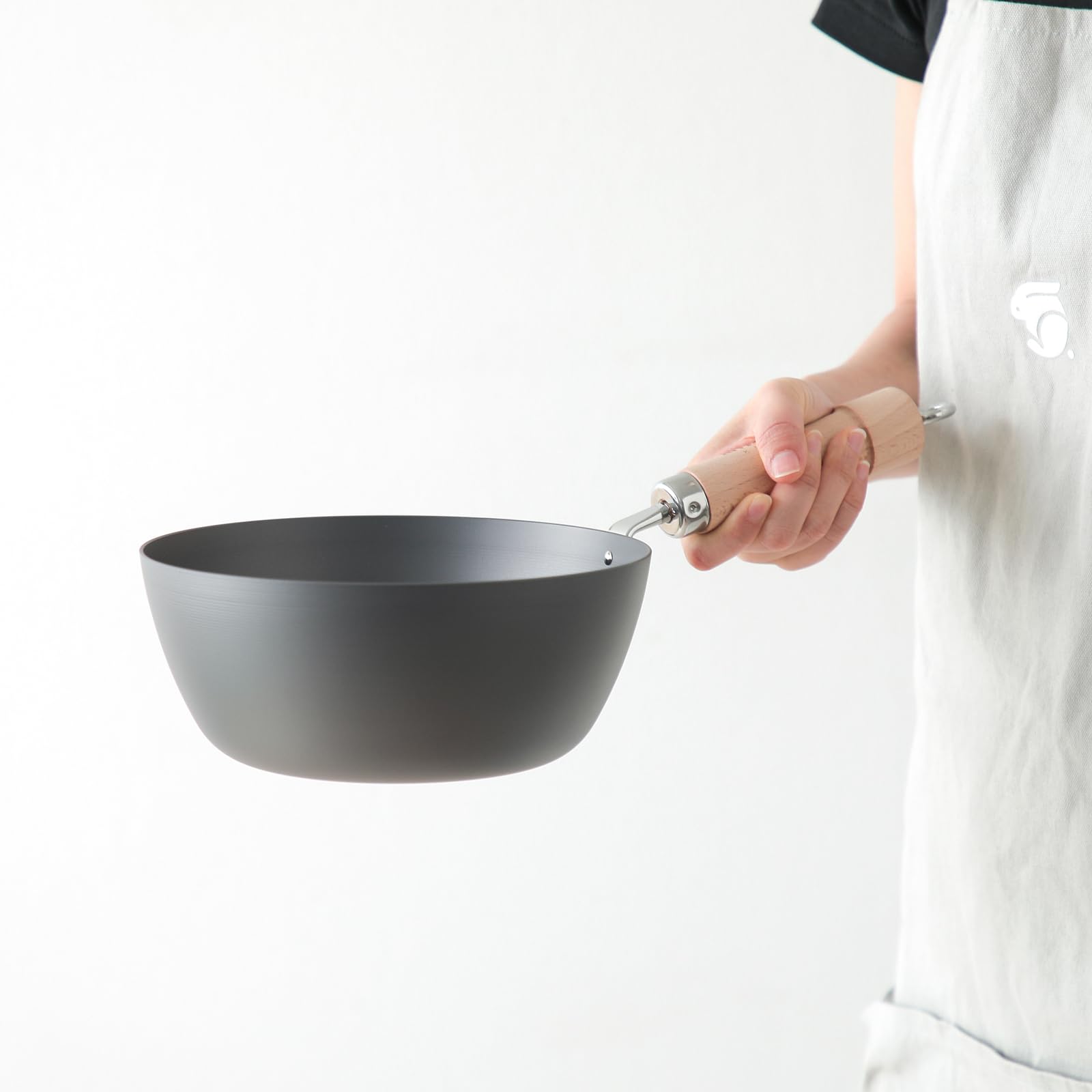 리버라이트 키와메 재팬 한손 소스팬 20cm 나무 뚜껑 세트 이미지 4