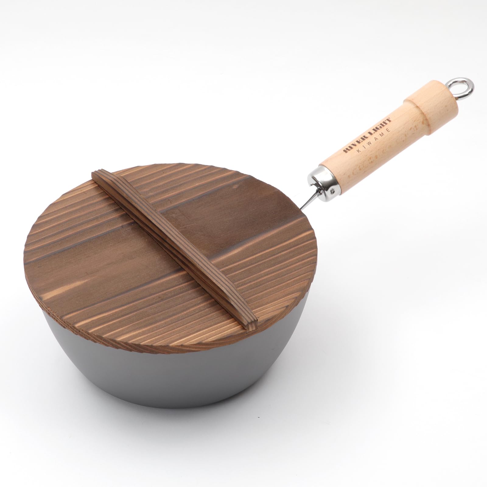 리버라이트 키와메 재팬 한손 소스팬 20cm 나무 뚜껑 세트 이미지 7