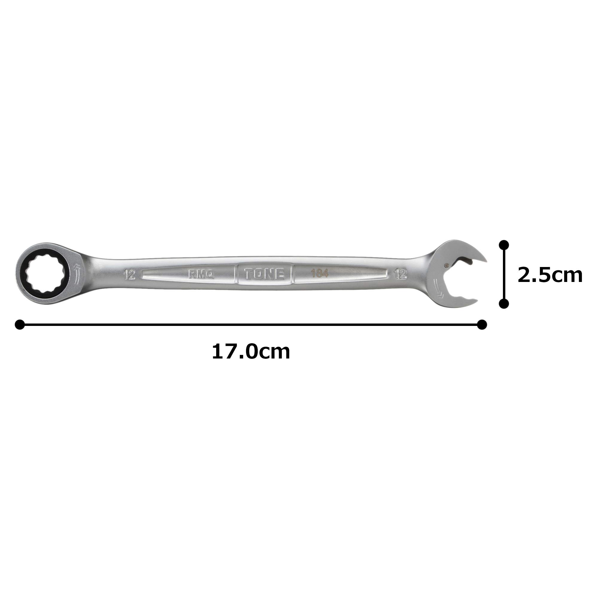 토네 HPRMQ-12 12mm 퀵 라쳇 메가네 렌치 이미지 6