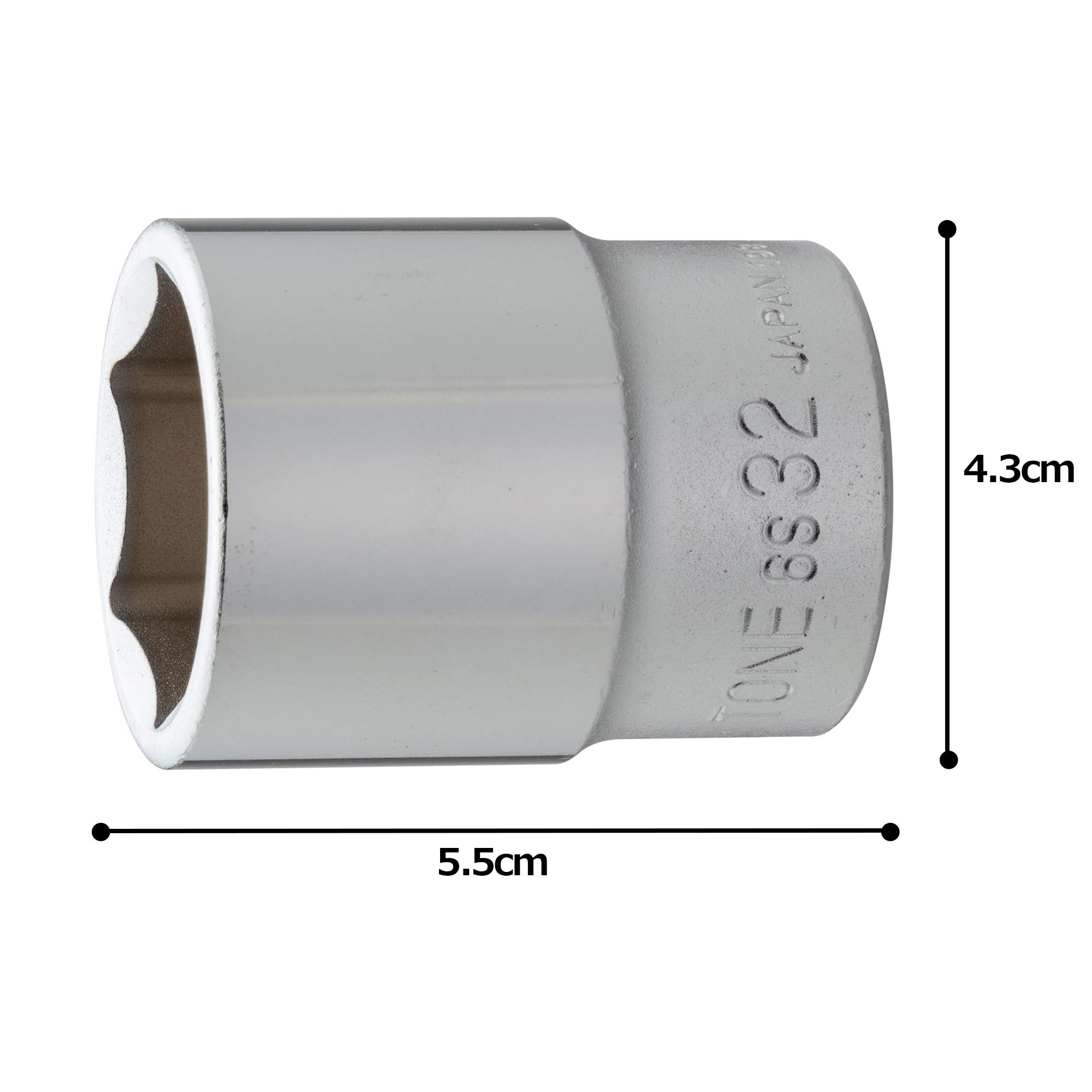 토네 6S-32 6각 소켓 19.0mm 32mm 이미지 5