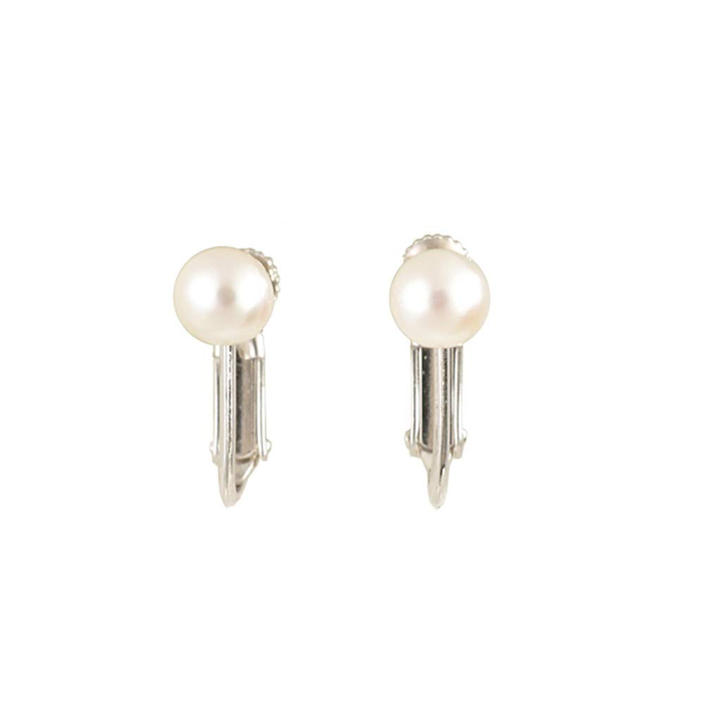 교세라 실버 아코야 진주 귀걸이 5.0mm 5.5mm 이미지 2