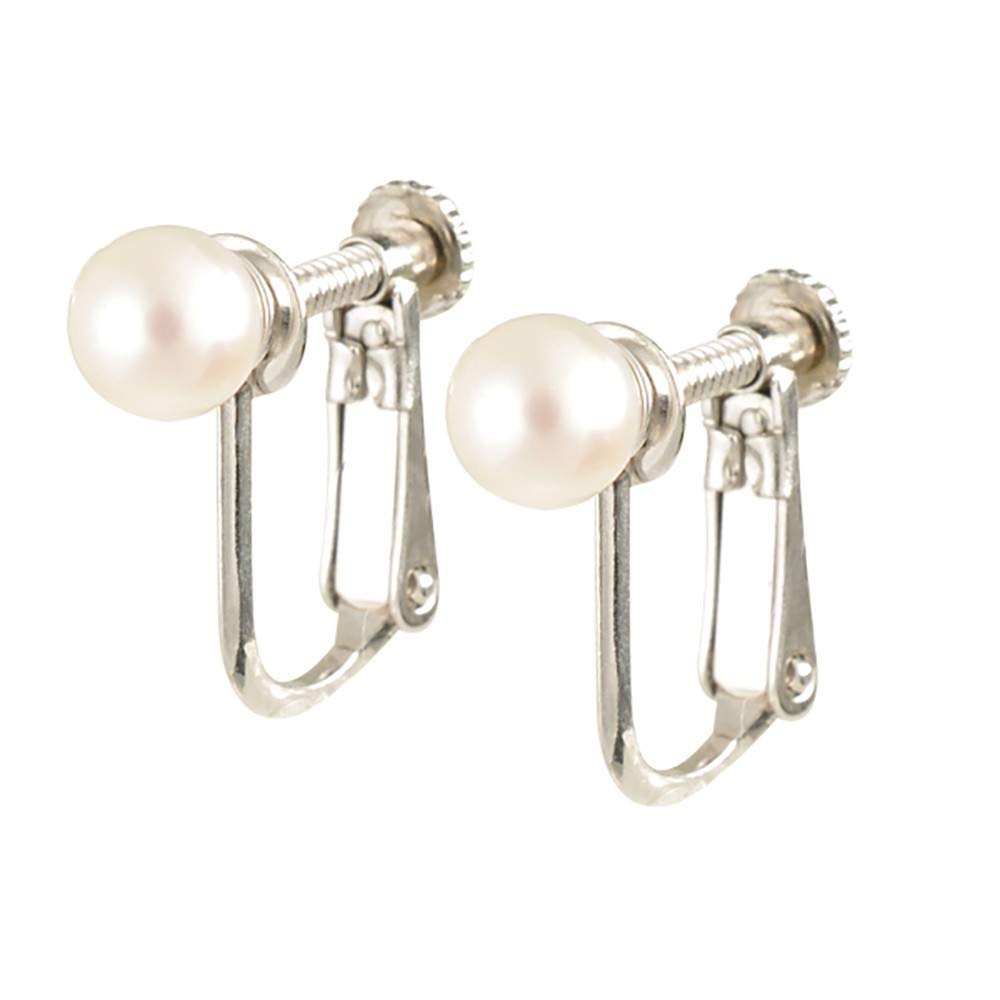 교세라 실버 아코야 진주 귀걸이 5.0mm 5.5mm