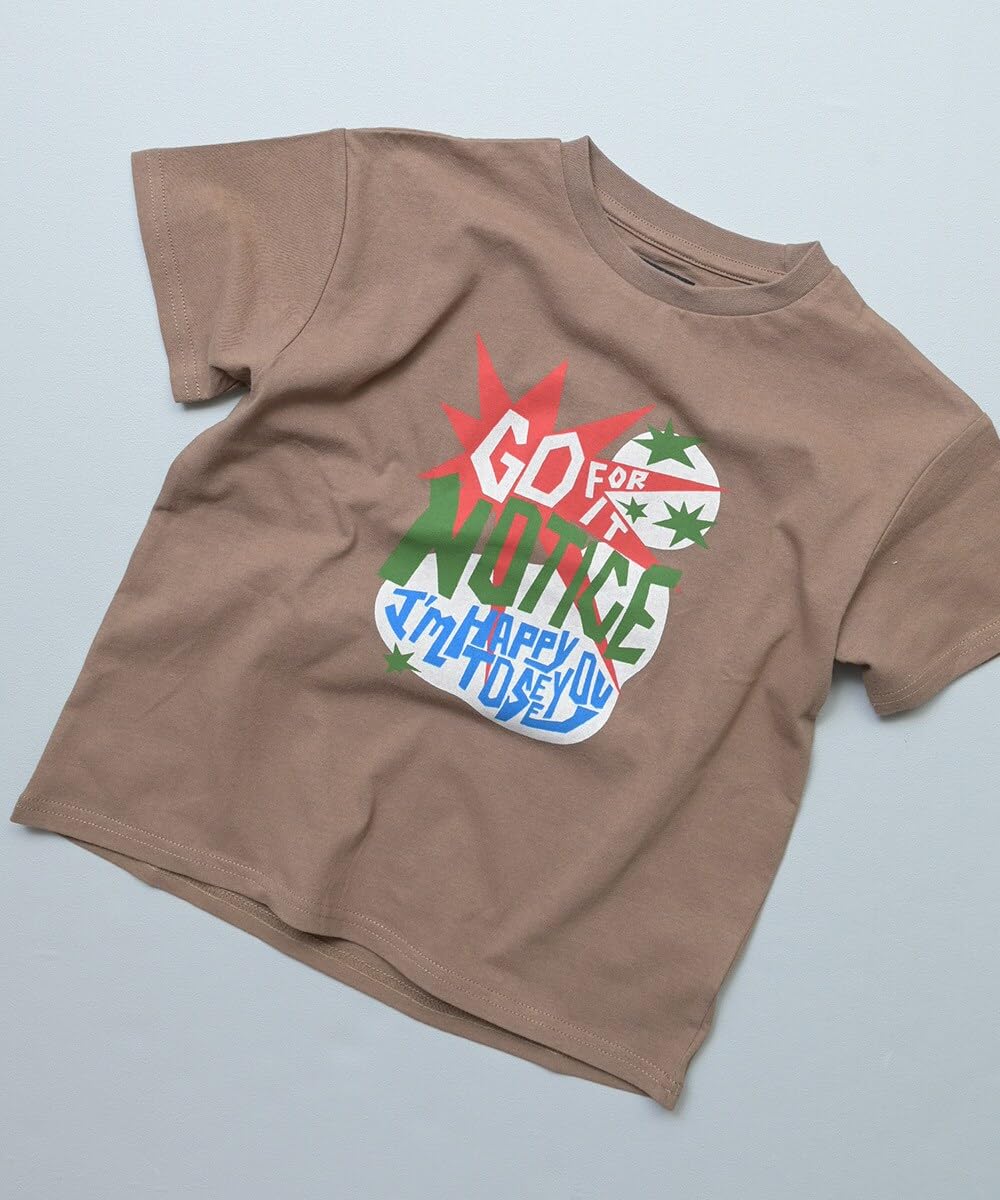 마키즈 D60 브라운 프린트 반팔 티셔츠 Ｄ６０브라운 80 이미지 4