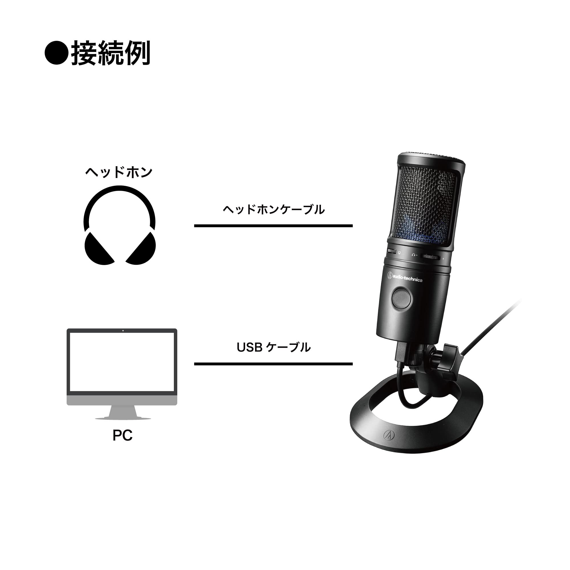 오디오테크니카 AT2020USB-X 콘덴서 마이크 블랙 단일지향성 방송용 이미지 6