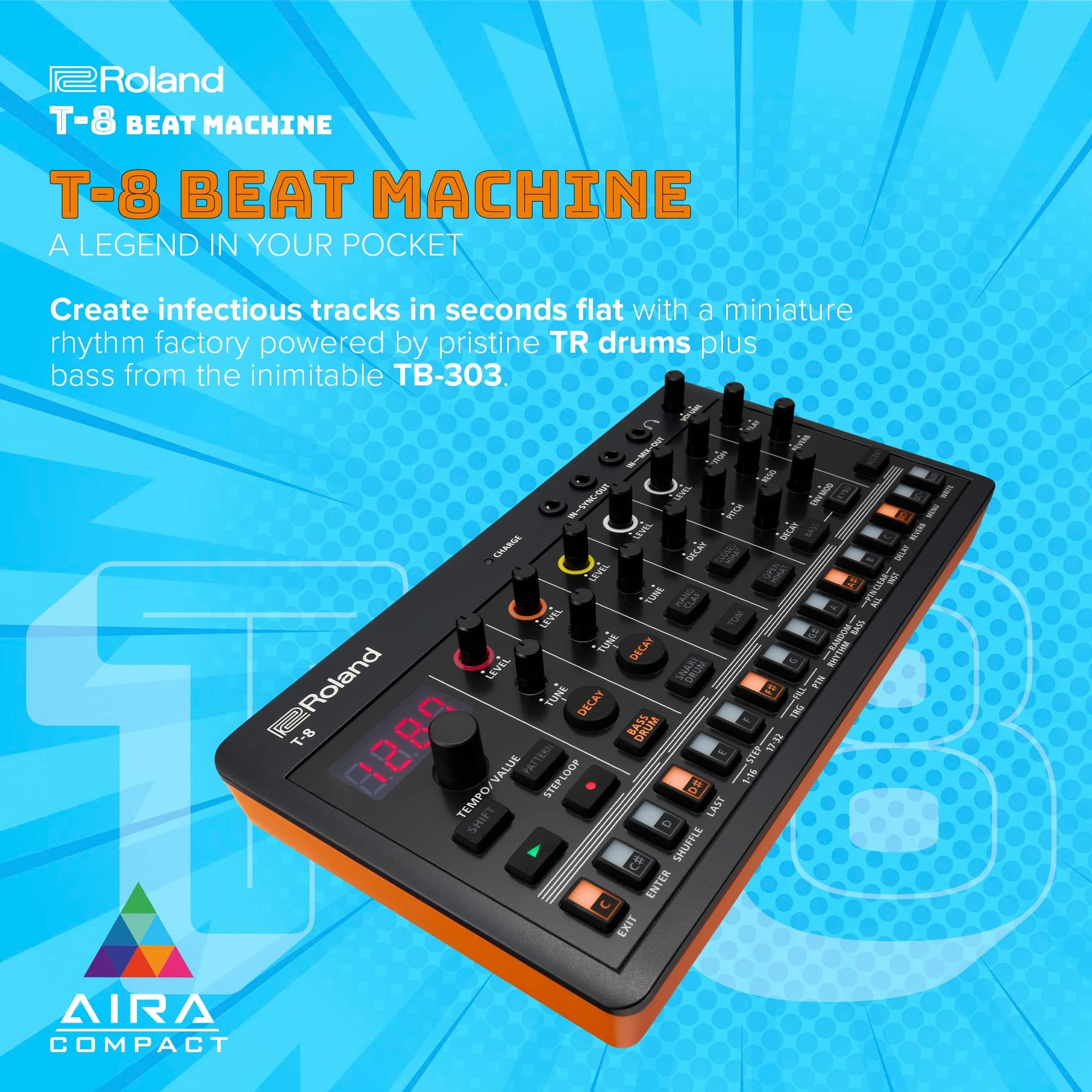 [중고] 롤랜드 T-8 AIRA 컴팩트 비트 머신 이미지 2