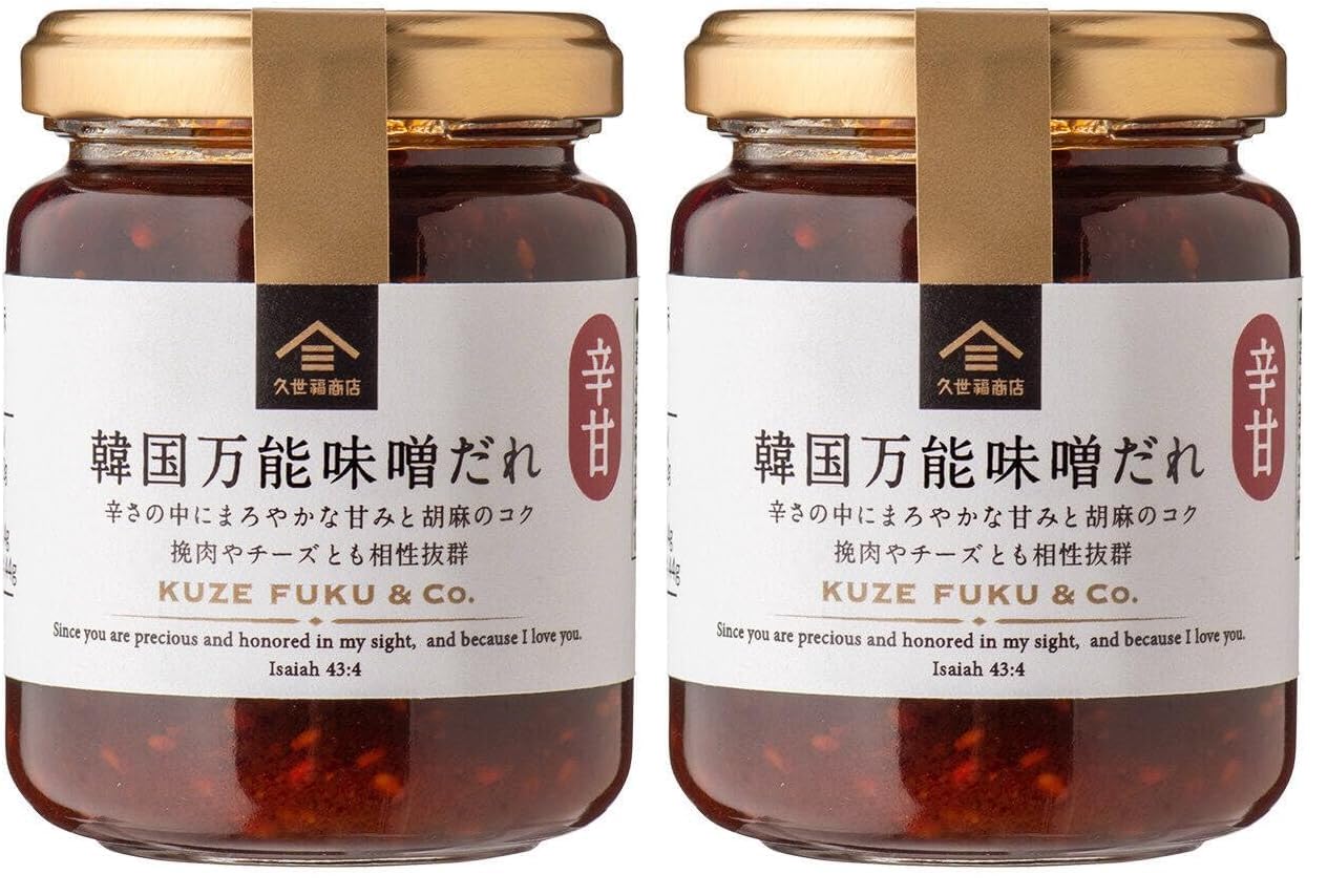쿠제후쿠상점 만능 된장 소스 한국식 140g Pack of