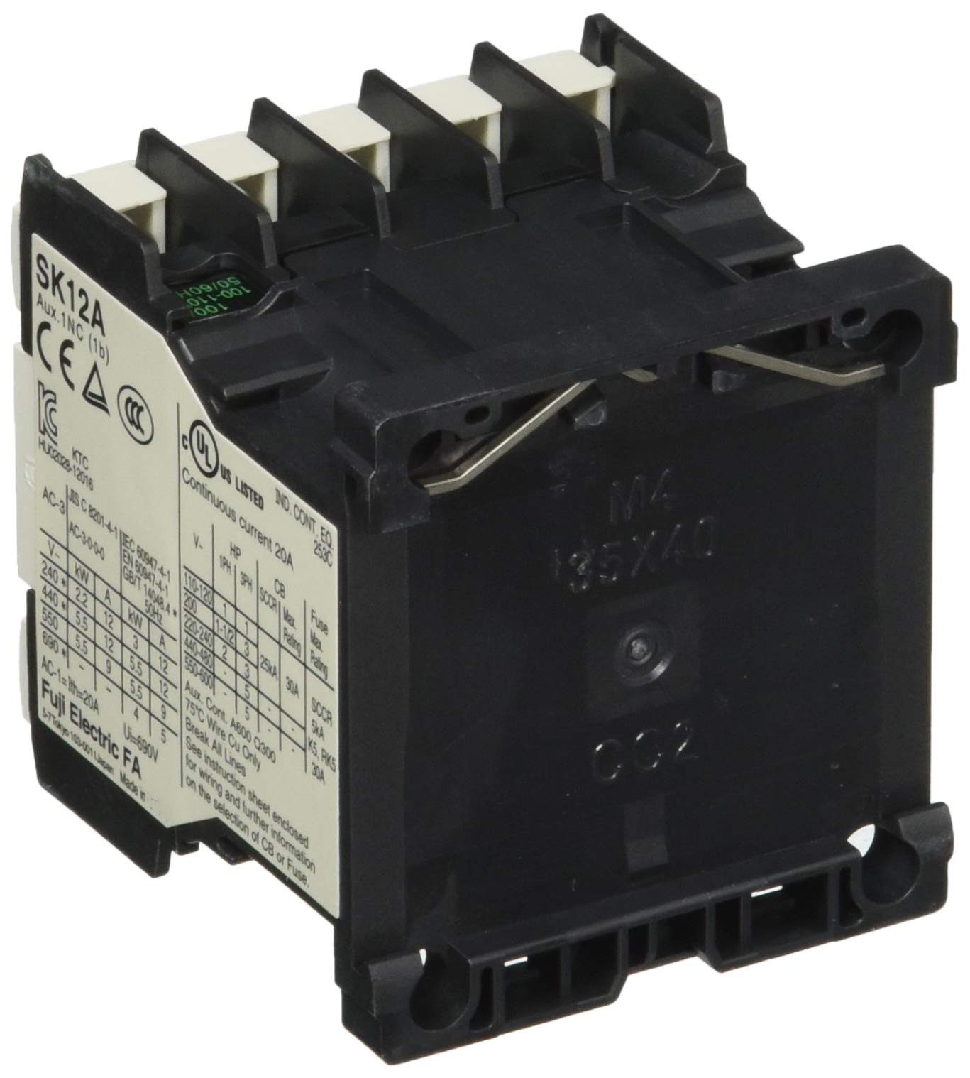 후지전기 SK12A-101 전자접촉기 사양 : AC조작형 A 전압 : 100V 이미지 2