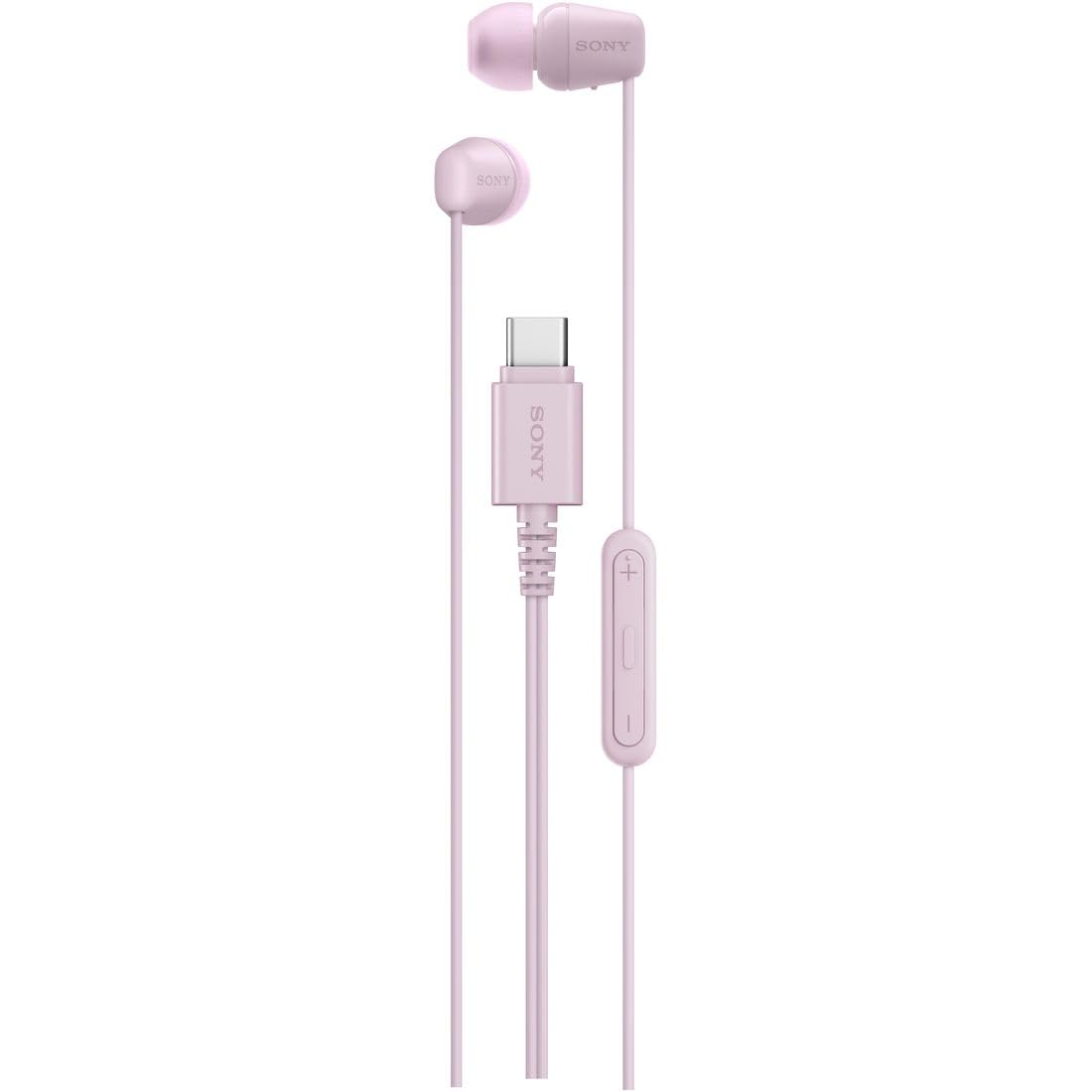 소니 IER-EX15C 핑크 USB-C 유선 이어폰 마이크 내장 이미지 1