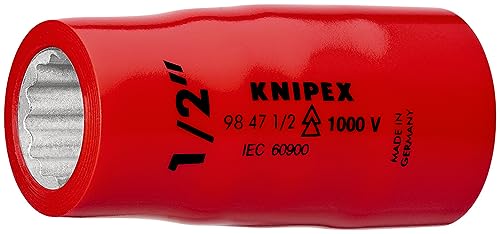 크니펙스 9847-9/16 1/2인치 절연 소켓 1000V 9/16" 이미지 2