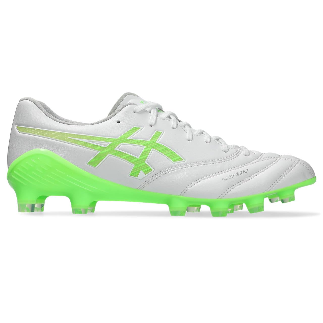 아식스 축구화 DS LIGHT X-FLY 6 28.0 cm 2E 100(화이트/그린 게코) 이미지 3
