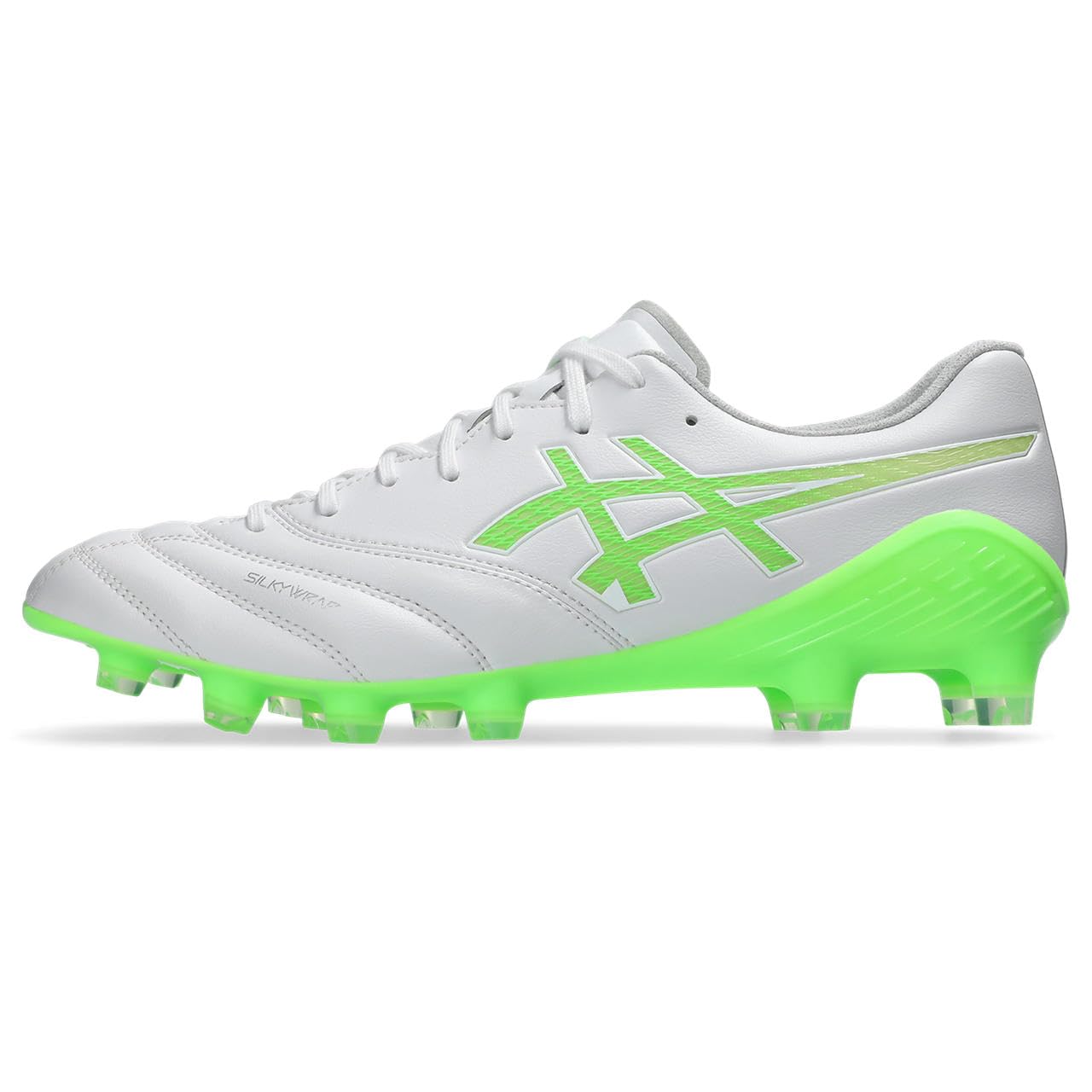 아식스 축구화 DS LIGHT X-FLY 6 28.0 cm 2E 100(화이트/그린 게코) 이미지 5