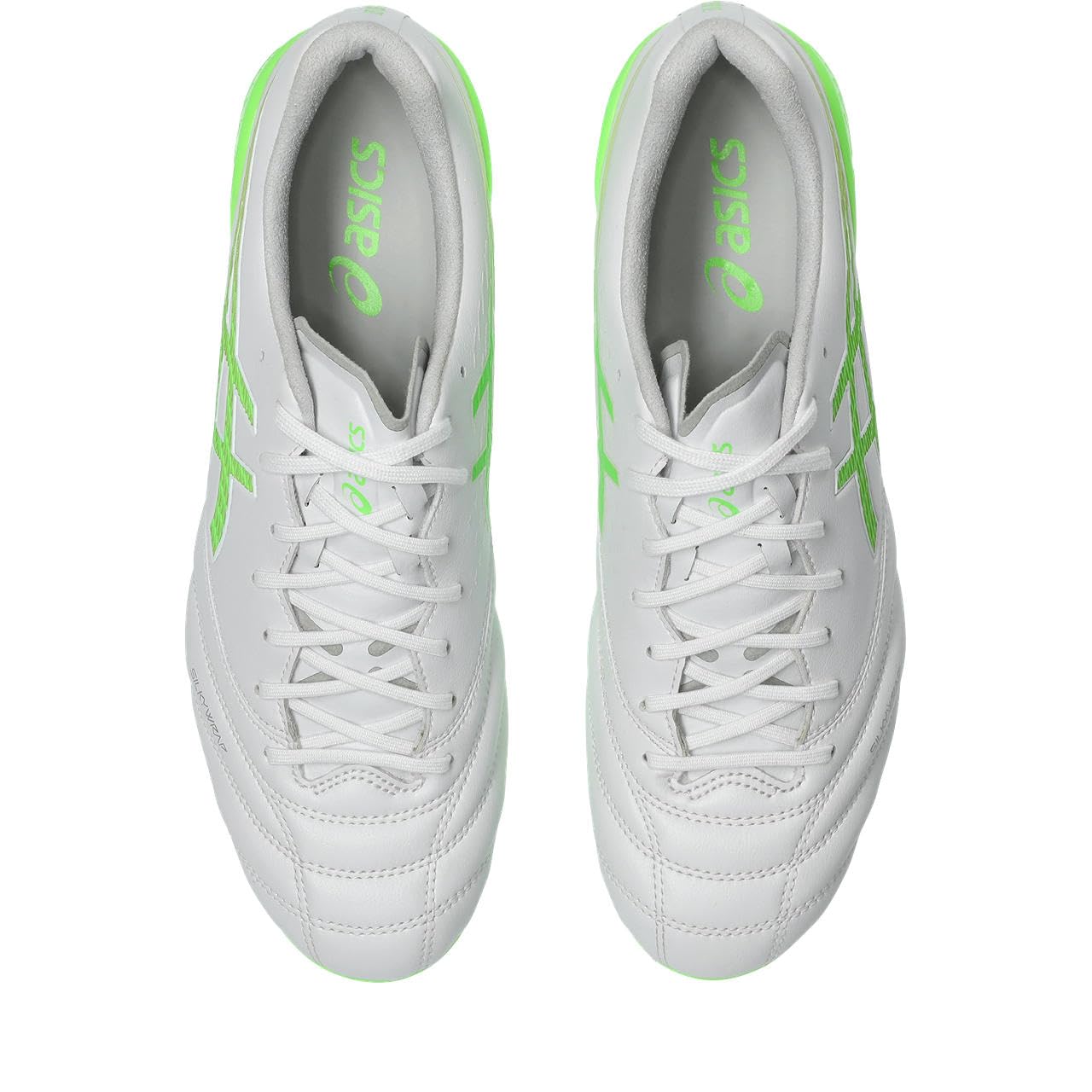 아식스 축구화 DS LIGHT X-FLY 6 28.0 cm 2E 100(화이트/그린 게코) 이미지 8