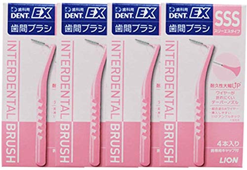 라이온 DENT EX 치간칫솔 SSS 핑크 16입 이미지 2