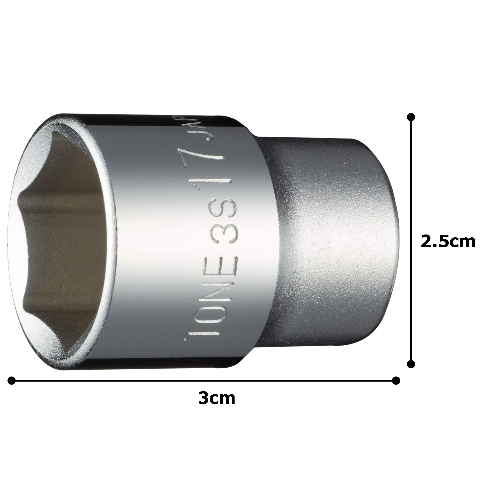 토네 HP3S-17 6각 소켓 17mm 이미지 5