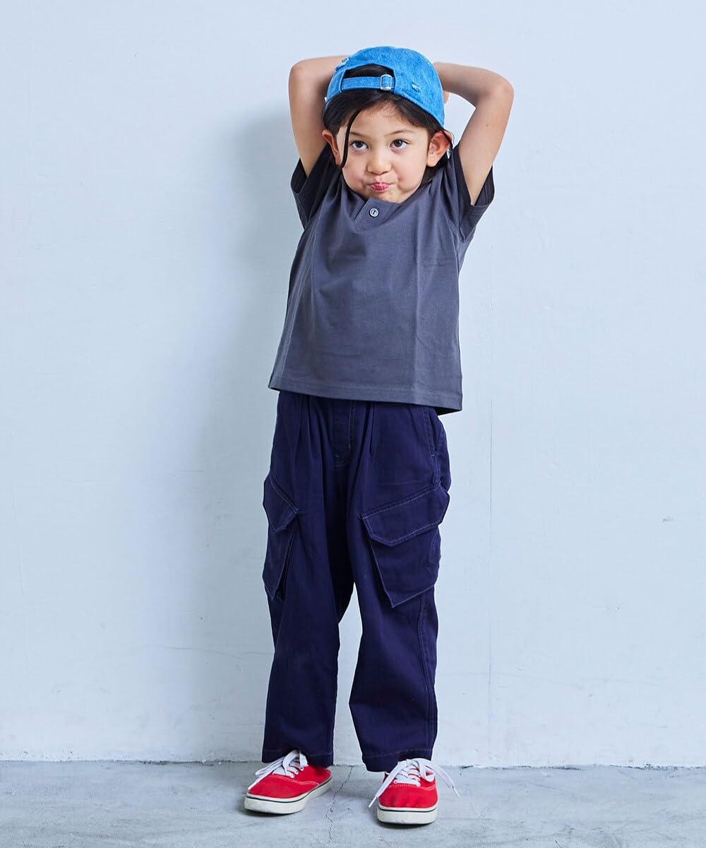 마키즈 COTTON from U.S.A 헨리넥 티셔츠 B70 차콜 80 이미지 9