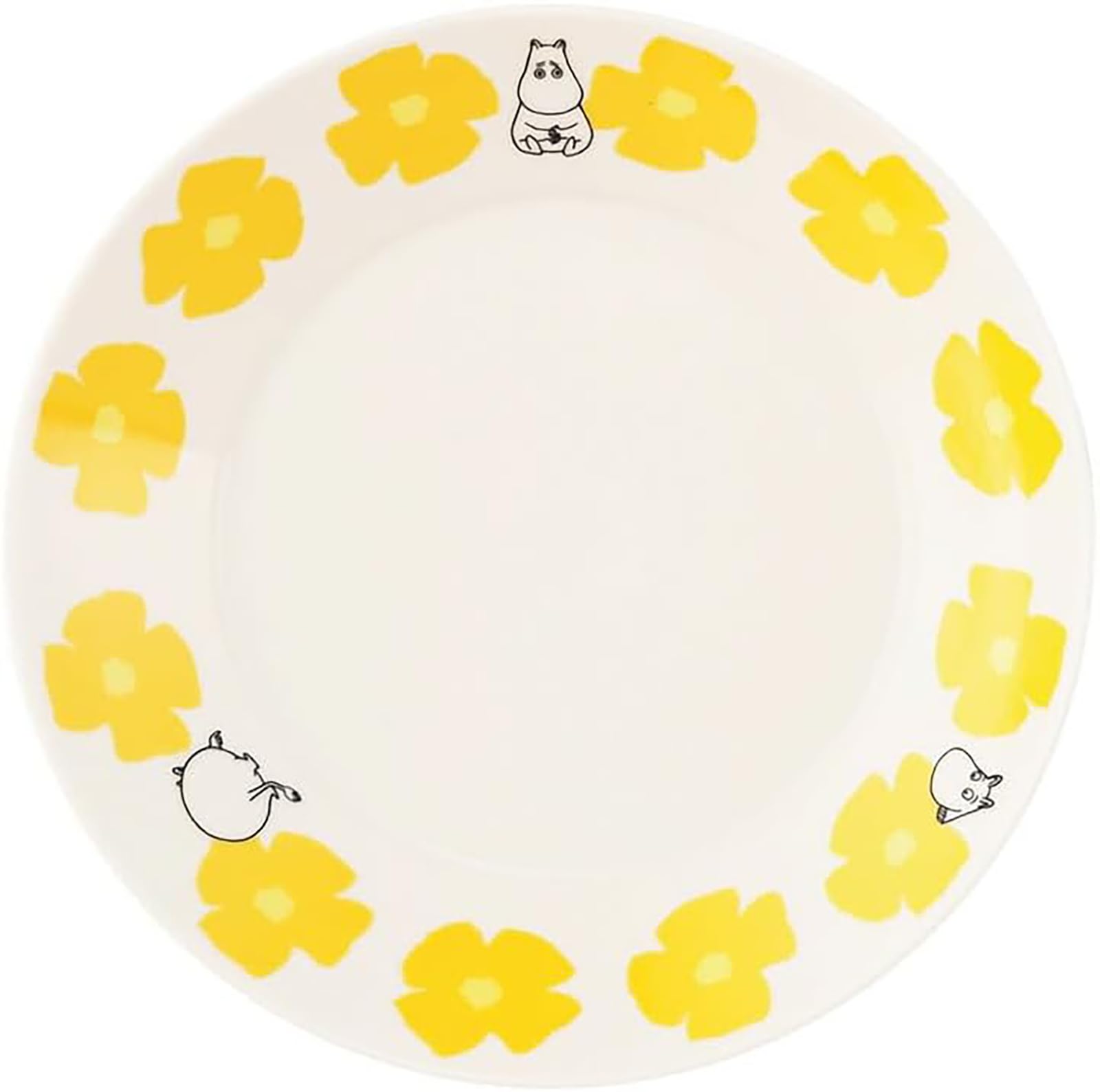야마카 무민 쿠캇 옐로우 MM10001-355 22cm 접시 이미지 3
