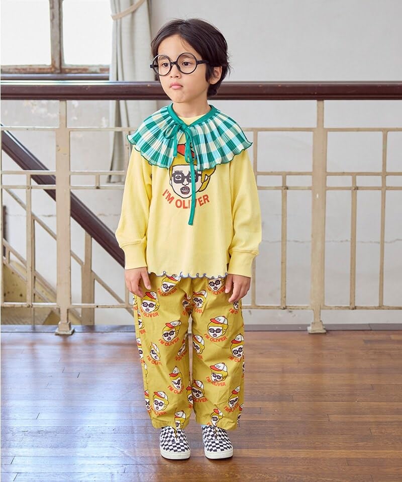 마키즈 와플 멜로우 긴팔 티셔츠 레드 150 이미지 6