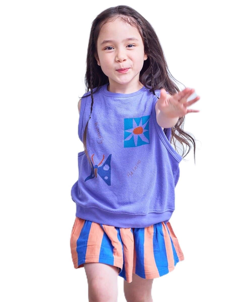 마키즈 블루 스트라이프 미니스커트 C29 블루 스트라이프 L(130-140)