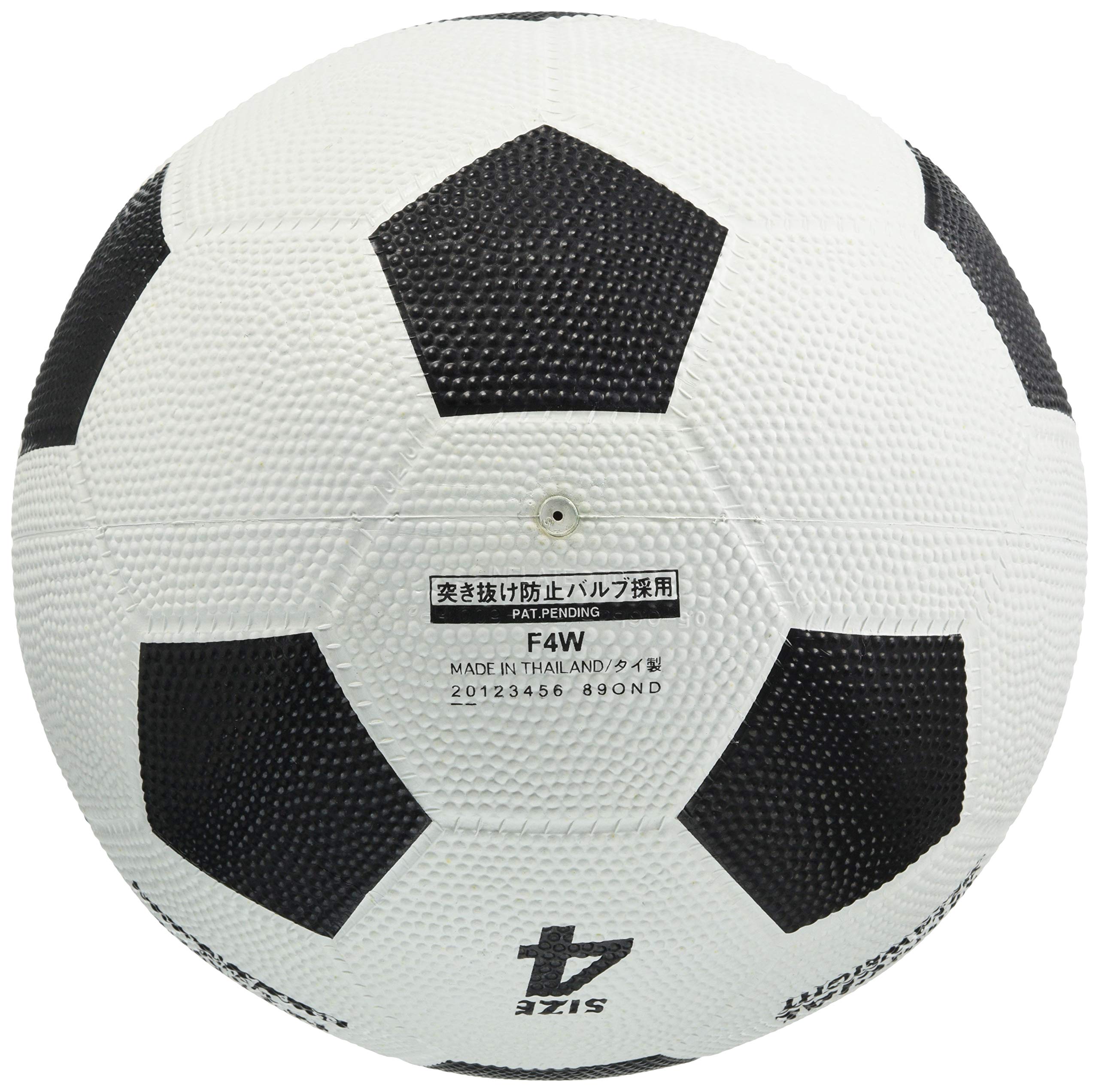 몰텐 축구공 F4W 4호 화이트 블랙 고무 연습구 화이트 블랙 F4W 이미지 2