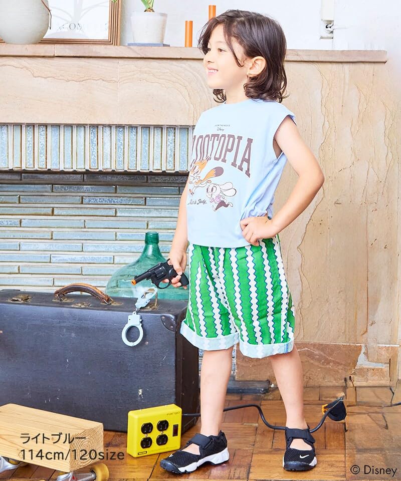마키즈 주토피아 프린트 민소매 티셔츠 B11 오프화이트 헤더 100 이미지 4