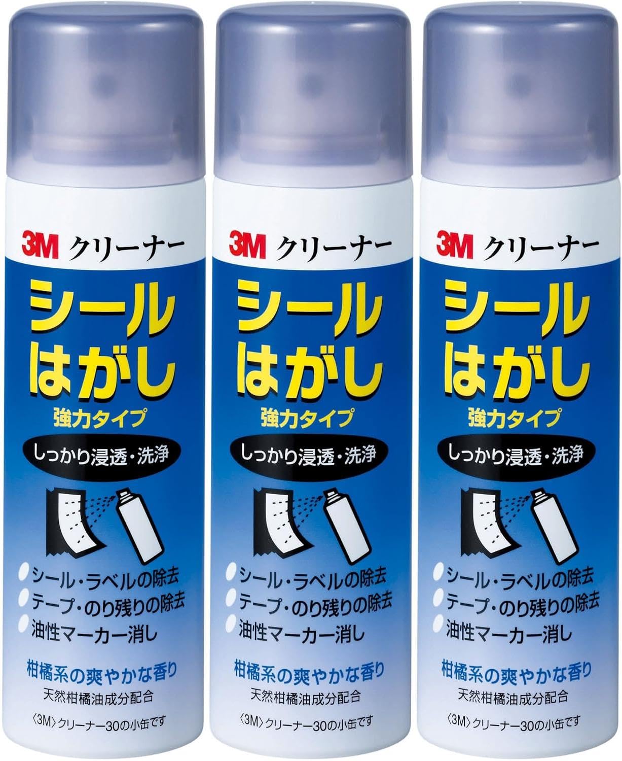 3M 클리너30 100ml 강력 스티커 제거제 3개입