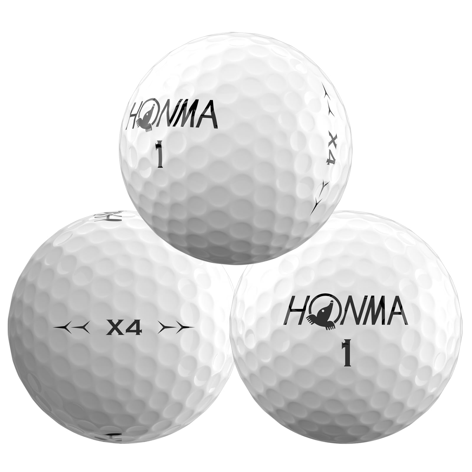 혼마 X4 4피스 골프공 12구 화이트 이미지 2