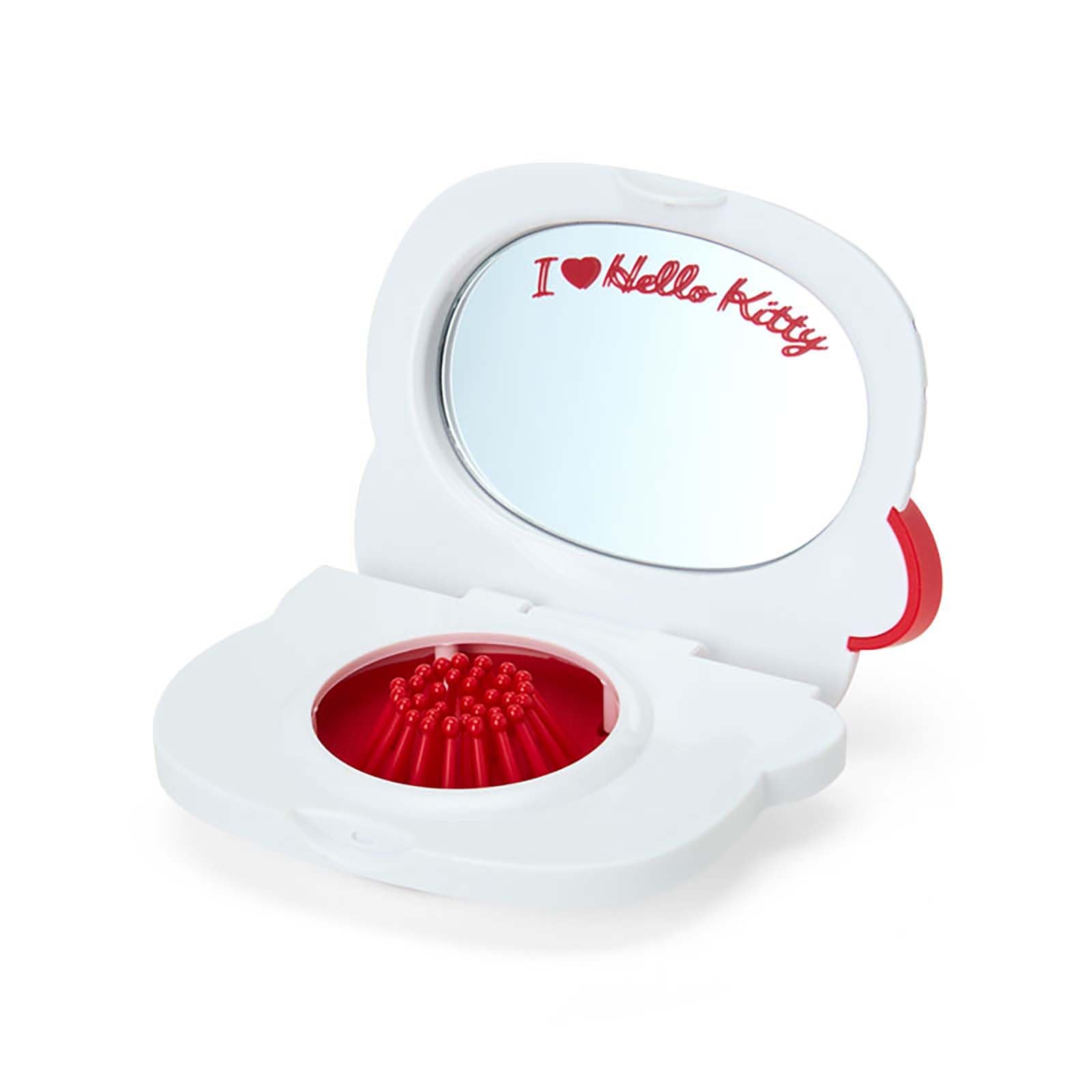 산리오 I Love Hello Kitty 헬로키티 365122 컴팩트 헤어브러시 레드 이미지 3