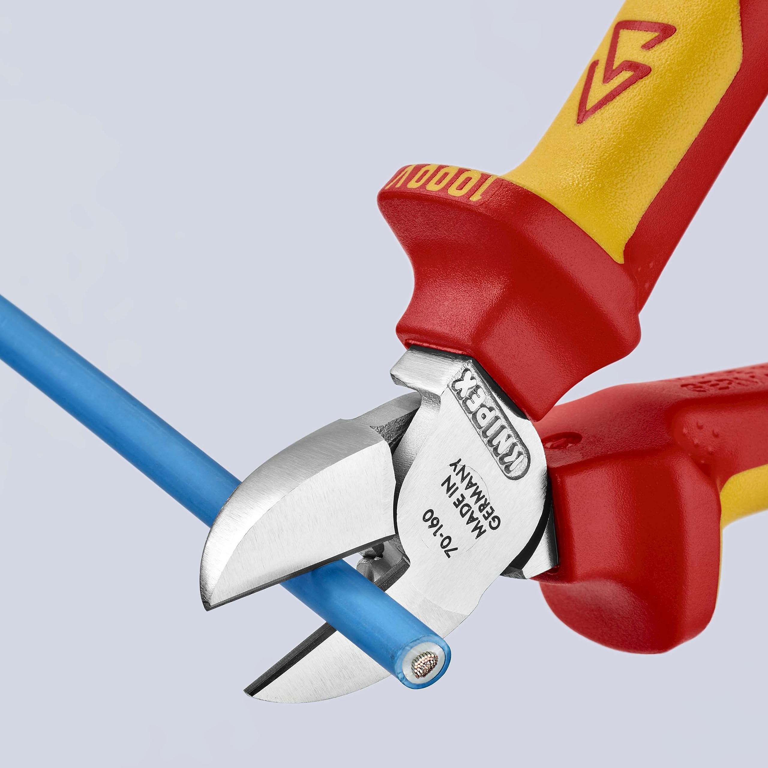 크니펙스 7006-160TBK 160mm 절연 사선 니퍼 낙하방지 이미지 5