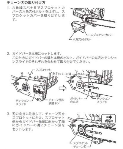 마키타 그린 M502 250mm 전기 체인톱 AC100V 2m 이미지 5