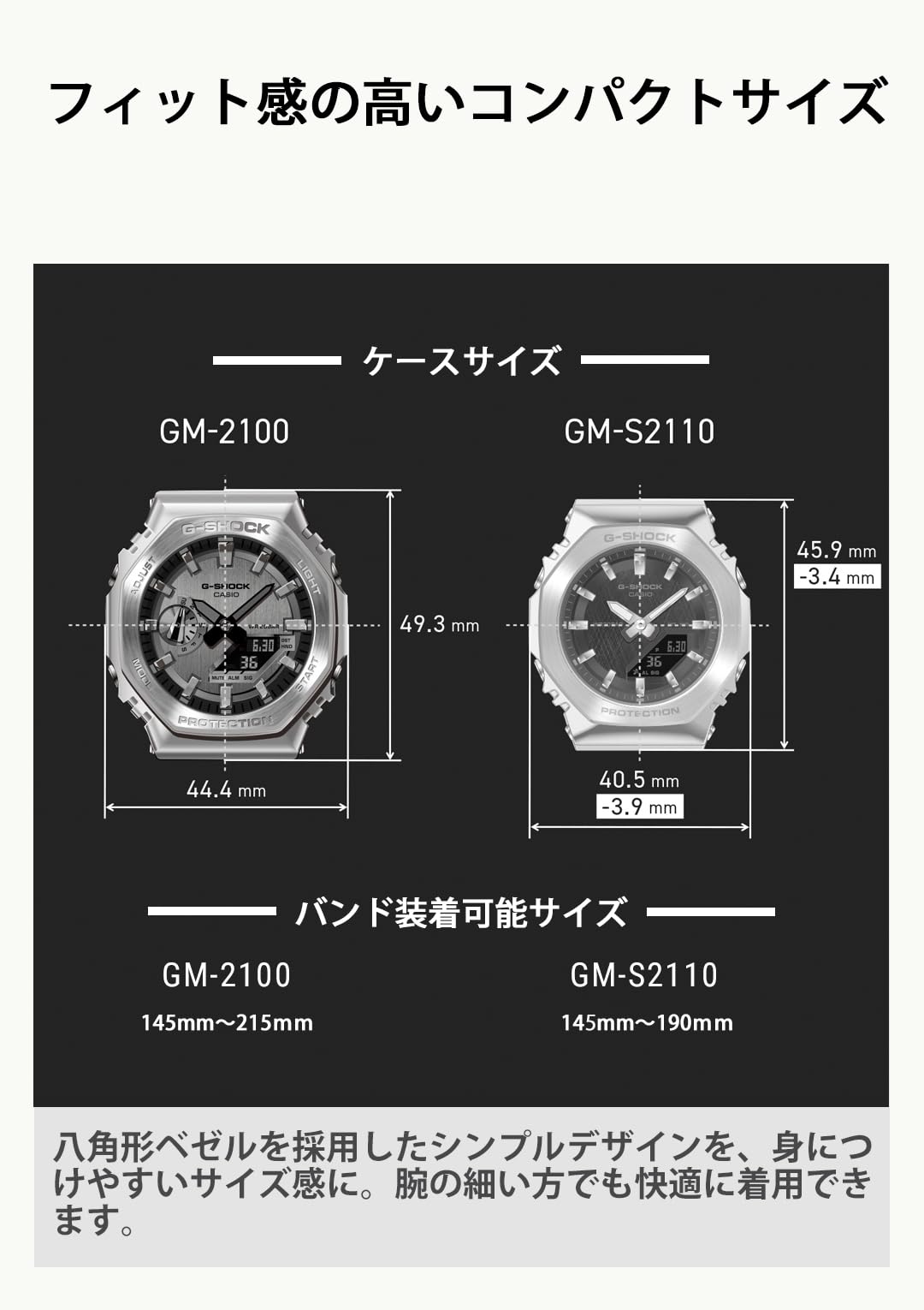 카시오 지샥 GM-S2110 메탈커버드 화이트 그린 한정판 화이트 그린 편광 이미지 7