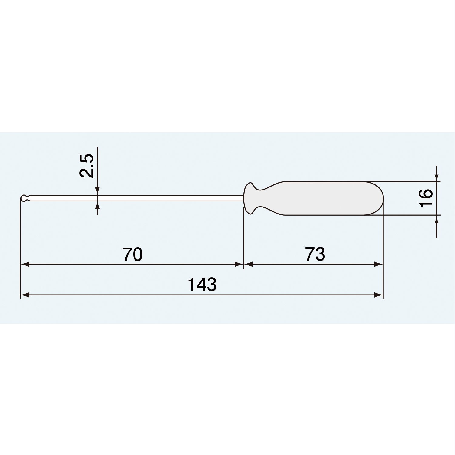 엔지니어 볼 드라이버 DB-25 2.5mm 대변: 2.5mm 이미지 2