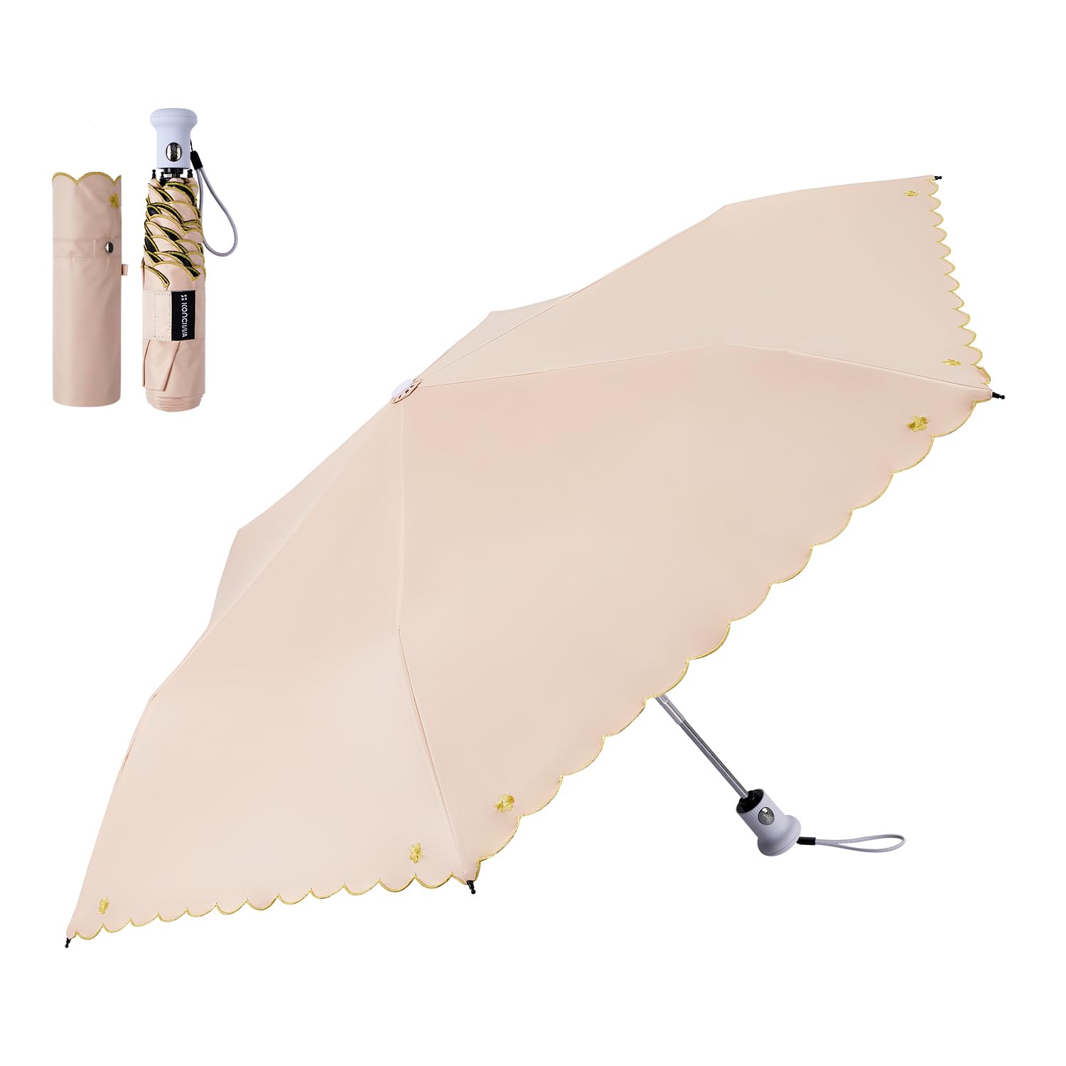 콘치와 HS001 자동개폐 접이식 양우산 50cm 자외선차단