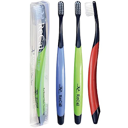 Ci메디컬 리컬 칫솔 M 보통 6개입 블랙핸들