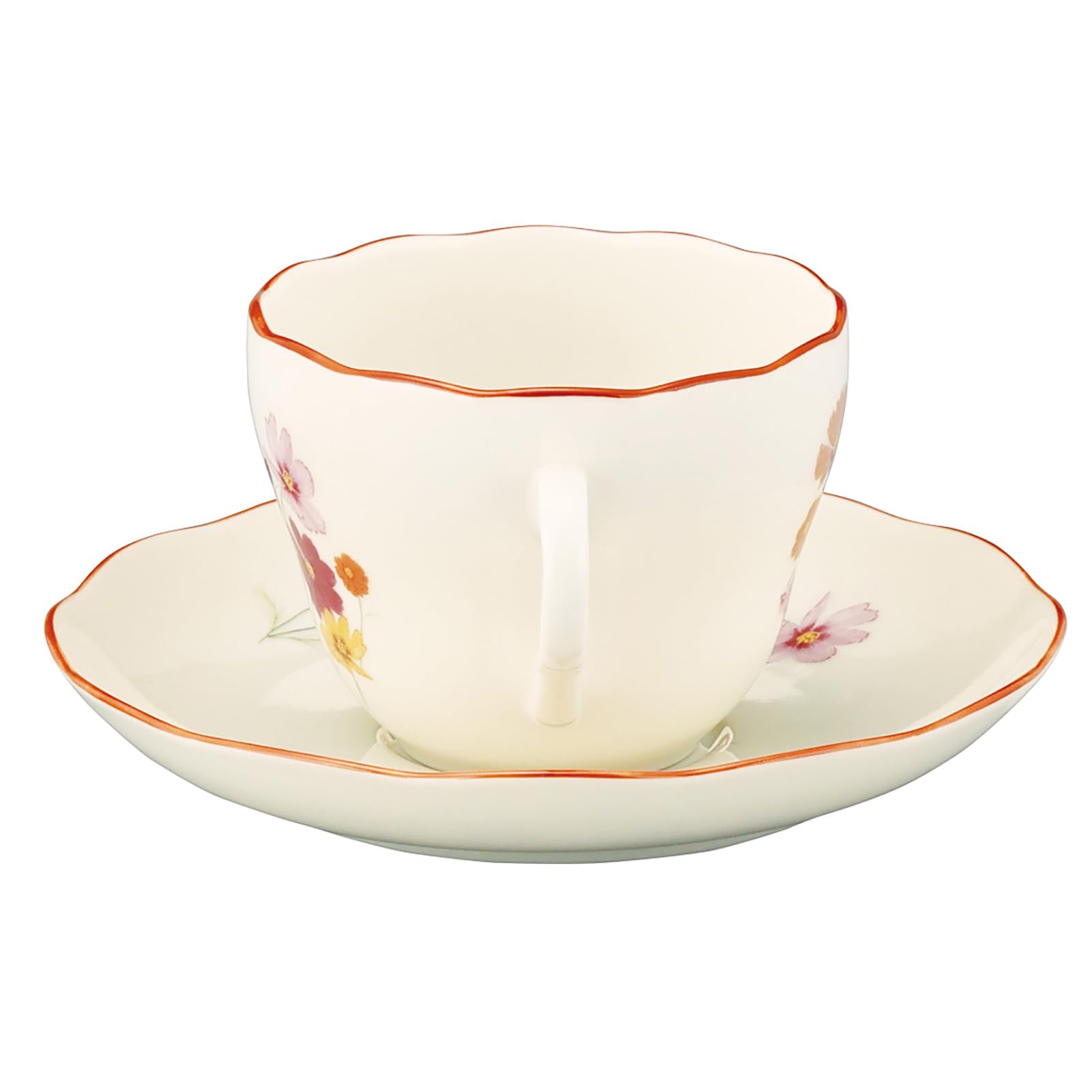 야마카 플로리오그래피 혼합 HBK13/14-1 230ml 2인조 티컵 세트 블루 핑크 앤틱 이미지 5