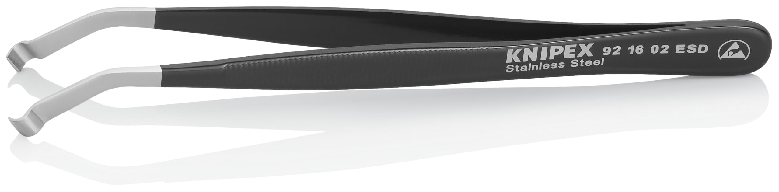 크니펙스 9216-02ESD 120mm 정밀 핀셋 35°끝굽음/2.5×4.0mm
