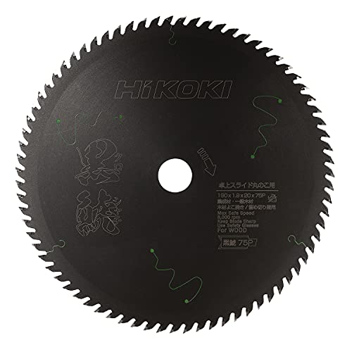 하이코키 쿠로샤치 0037-7182 190mm 75P 슬라이드 원형톱용 팁쏘
