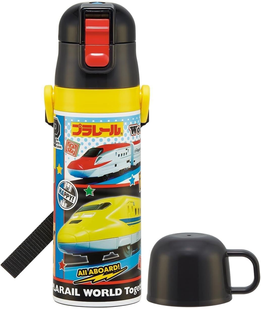 스케이터 프라레일 2WAY 어린이 물통 직수 컵 겸용 보온보냉 470ml